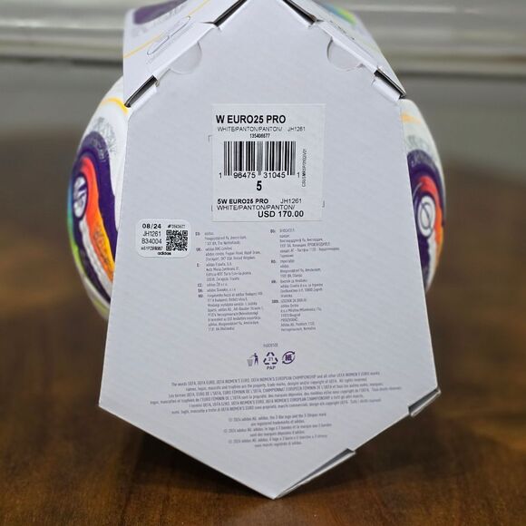 Adidas UEFA Euro Pro Match Soccer Ball Women's Euro Cup Switzerland 2025 New LE - Picture 12 of 13